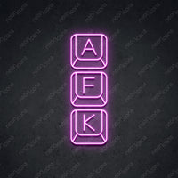 Thumbnail for 'Away From Keyboard' Neon Sign 45cm (1.5ft) / Pink / LED by Neon Icons