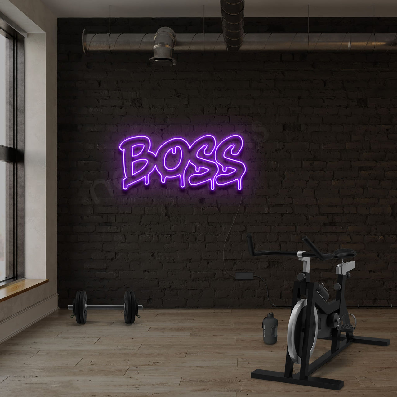 "Boss" Neon Sign by Neon Icons