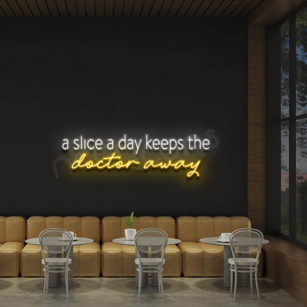 "Doctor Away" Neon Sign by Neon Icons