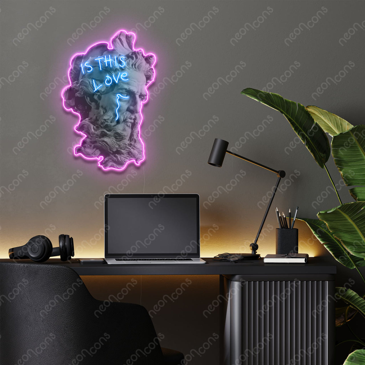 "Is This Love" LED Neon x Print by Neon Icons