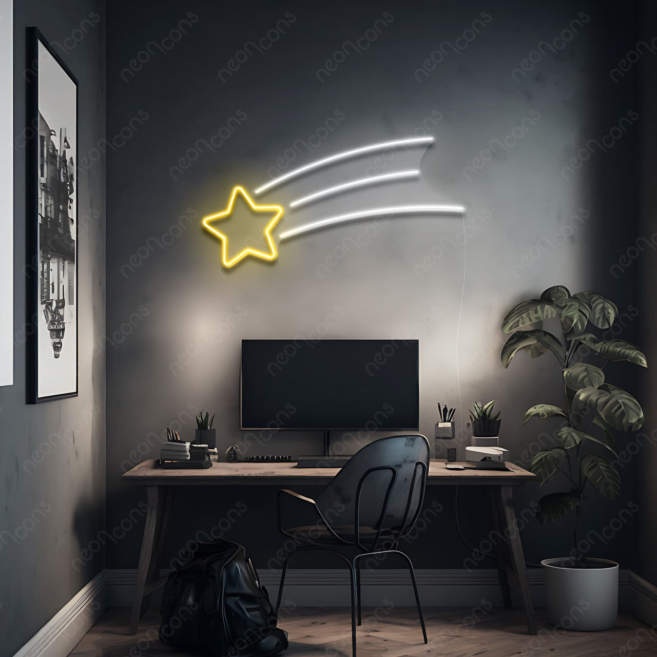 "Shooting Star" LED Neon by Neon Icons