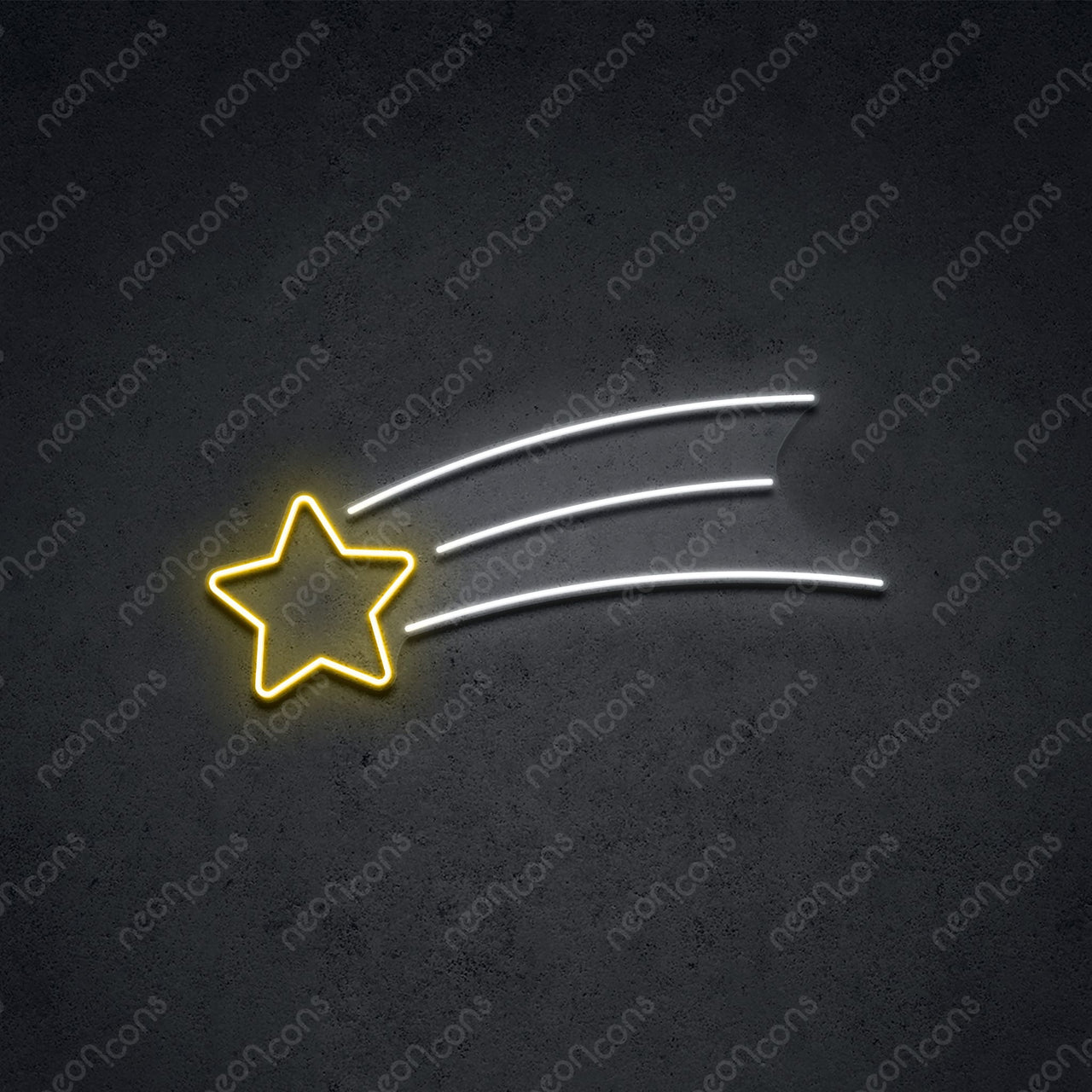 "Shooting Star" LED Neon 45cm (1.5ft) / LED Neon by Neon Icons