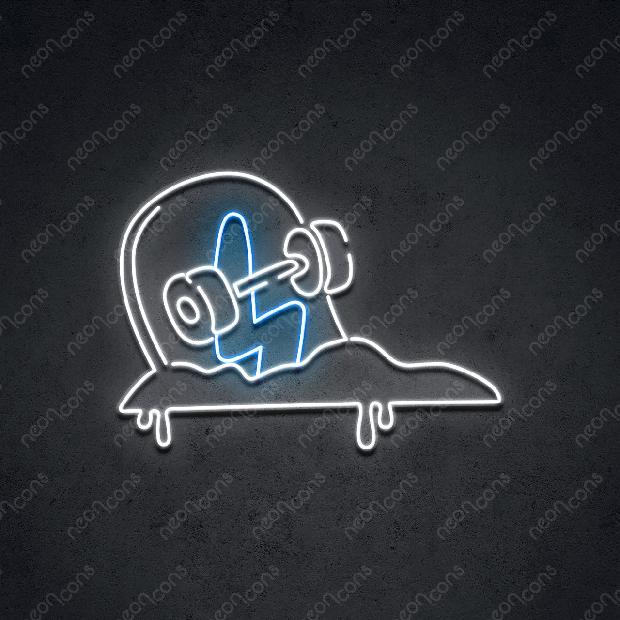 "Shredstone" LED Neon 60cm (2ft) / Ice Blue / LED Neon by Neon Icons