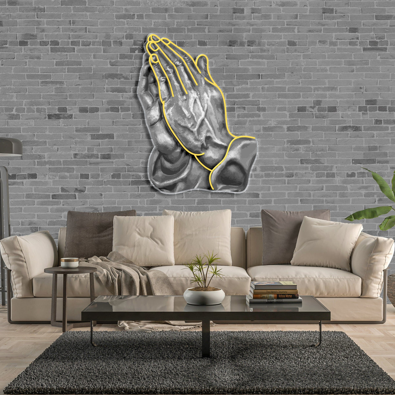 "Pray for Me" Neon x Acrylic Artwork by Neon Icons