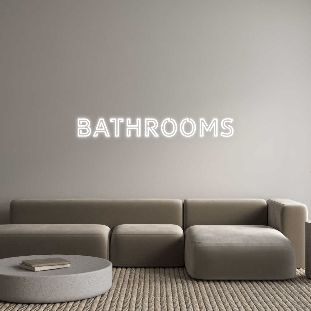 Custom Neon: BATHROOMS by Neon Icons
