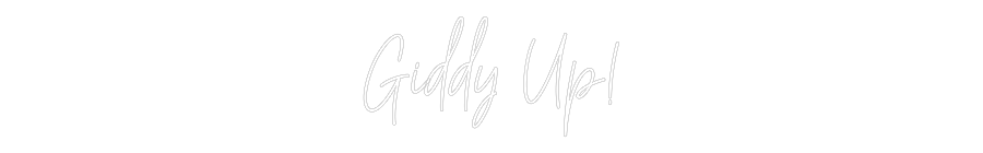 Custom Neon: Giddy Up! by Neon Icons