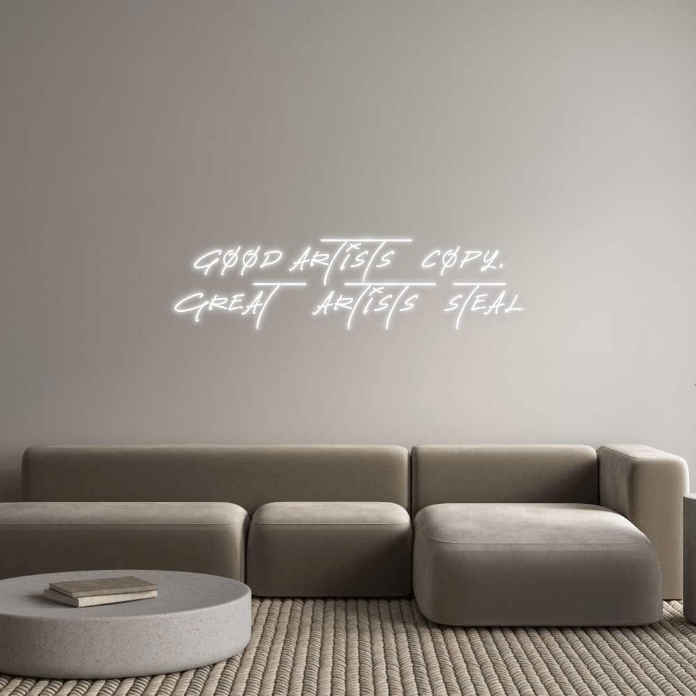 Custom Neon: Good artists ... by Neon Icons