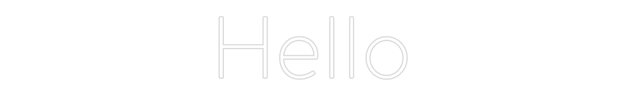 Custom Neon: Hello by Neon Icons