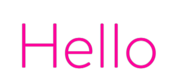 Custom Neon: Hello by Neon Icons
