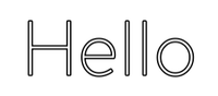 Thumbnail for Custom Neon: Hello by Neon Icons