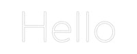 Thumbnail for Custom Neon: Hello by Neon Icons