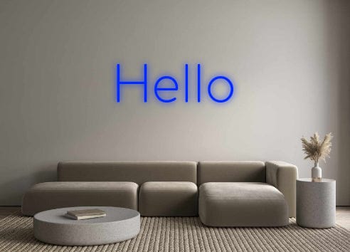 Custom Neon: Hello by Neon Icons