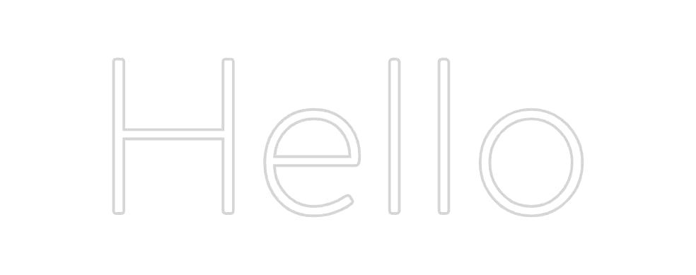 Custom Neon: Hello by Neon Icons