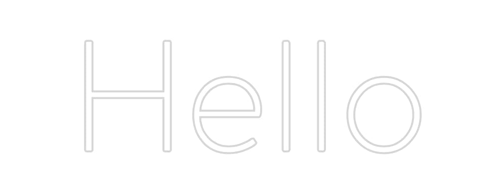 Custom Neon: Hello by Neon Icons