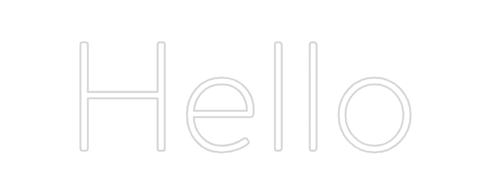 Custom Neon: Hello by Neon Icons