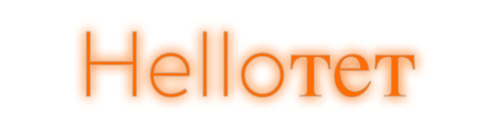 Custom Neon: Helloтет by Neon Icons