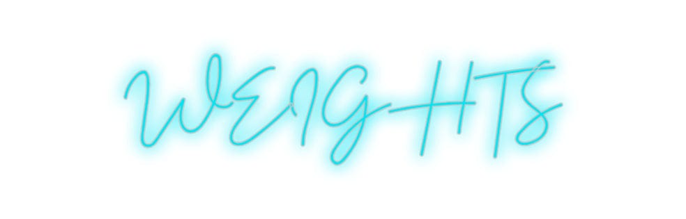 Custom Neon: WEIGHTS by Neon Icons