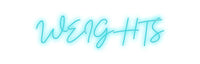 Thumbnail for Custom Neon: WEIGHTS by Neon Icons