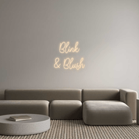 Thumbnail for Custom Sign: Blink & Blush by Neon Icons