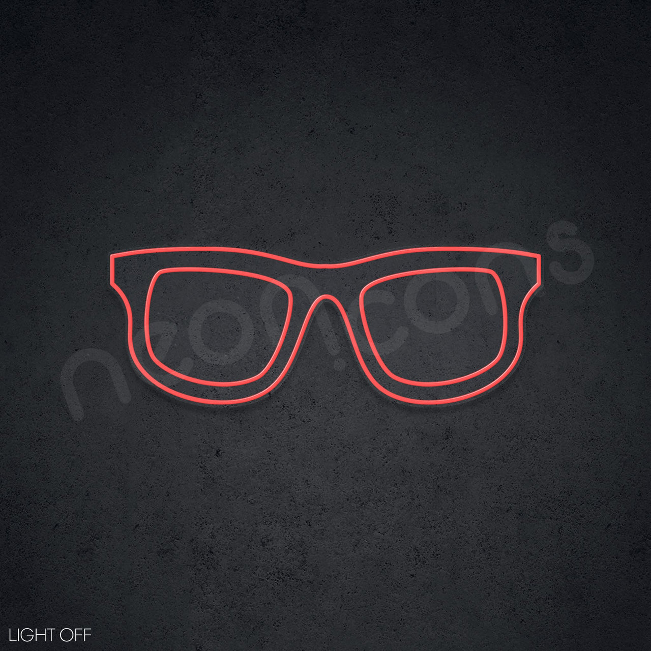 "Glasses" LED Neon by Neon Icons