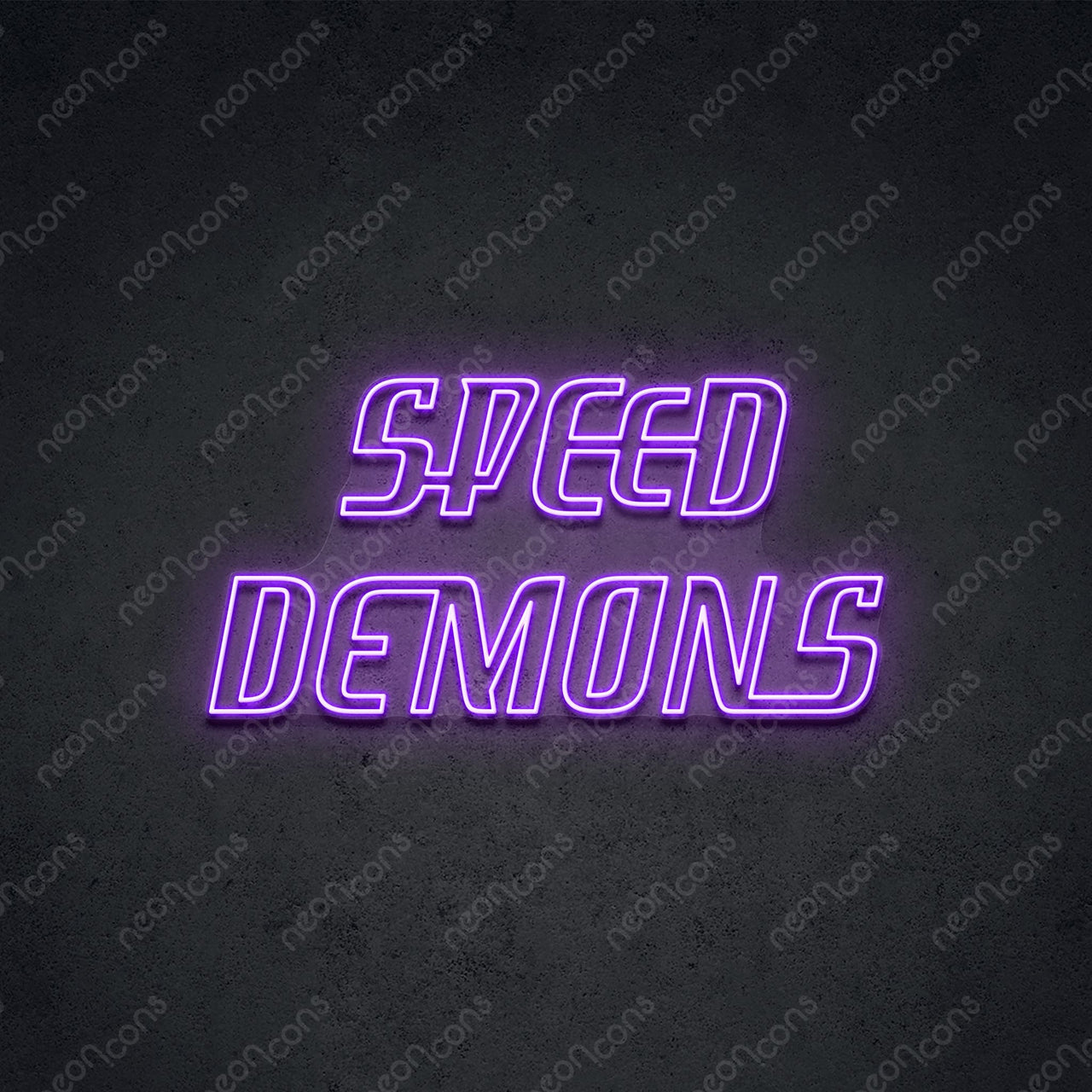 "Speed Demons" LED Neon 90cm (3ft) / Purple / LED Neon by Neon Icons