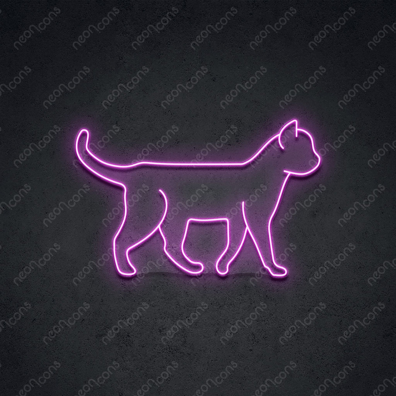 "Walking Cat" LED Neon 45cm (1.5ft) / Pink / LED Neon by Neon Icons
